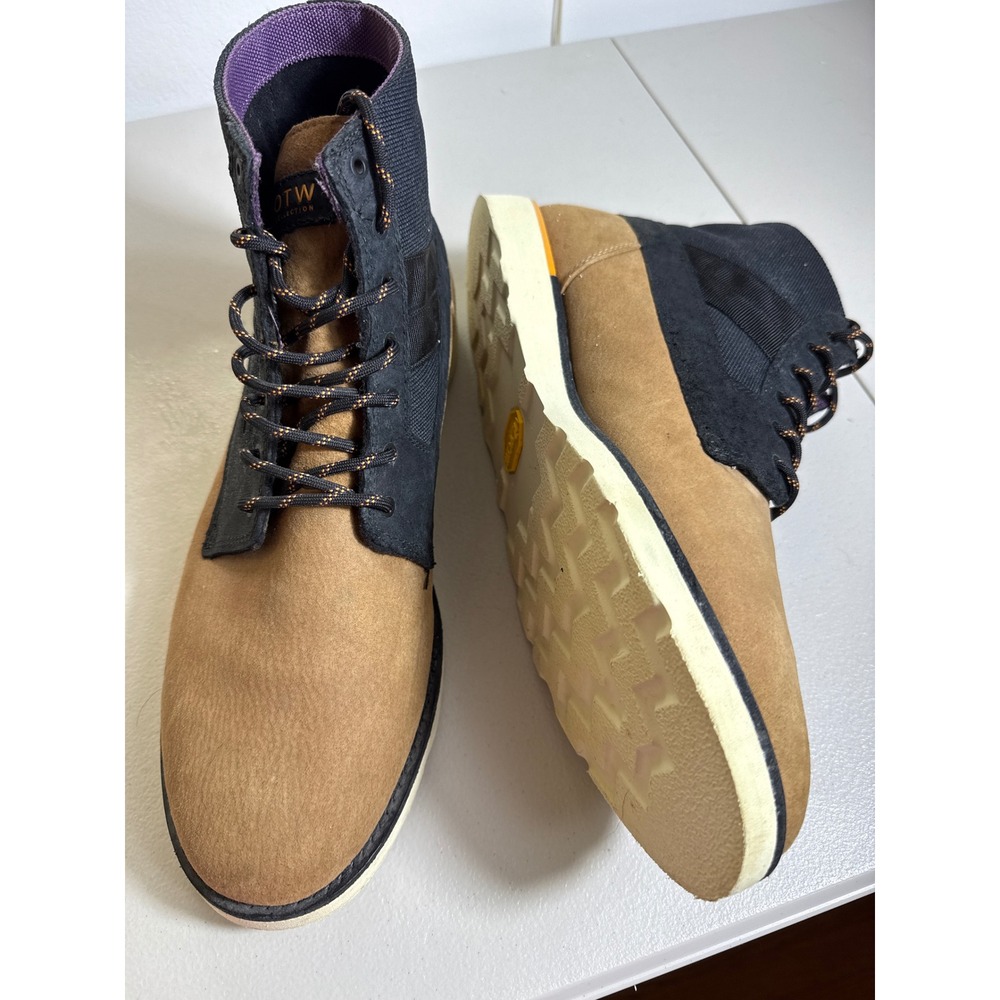 Vans OTW Collection Alomar Brown Black Leather Vibram Boots Mens 13 VN-0QE28UK - Picture 11 of 12